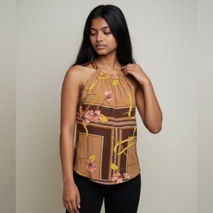 7th Avenue New York and Co. ladies top chain link around collar. Medium.